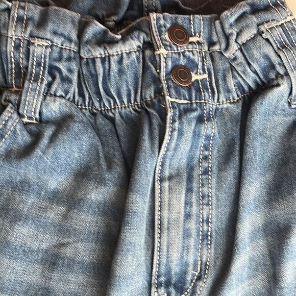 JUNIORS' High-Rise Paper Bag Mom Jeans 11/30W - Picture 3 of 12